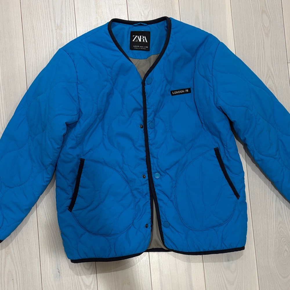 Zara Kids Vibrant Blue Puffer Jacket